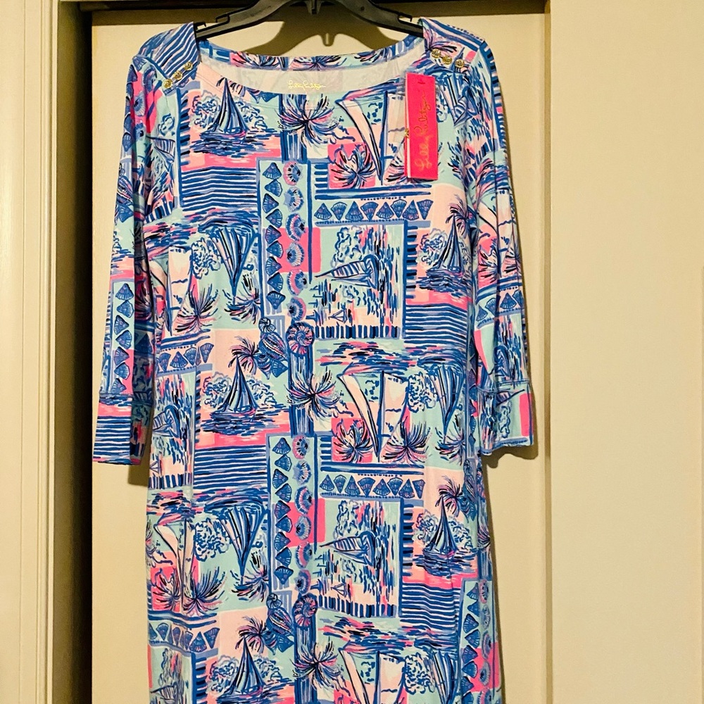 NWT Large Lilly Pulitzer Sophie Dress in Yeah Buoy